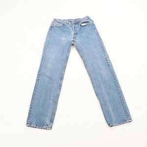 Vtg Levis 520xx Tapered Leg Button Fly Denim Jeans
